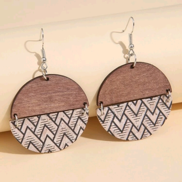 Jewelry - 🍉5 for $25* Boho Wood Earrings